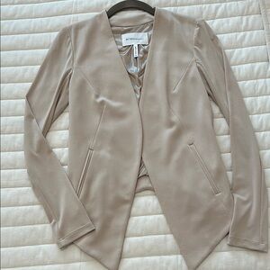 BCBGMaxAzria Tan Blazer Modern Minimalist Design